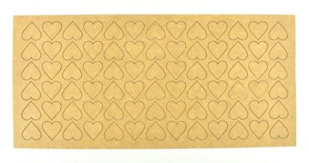 Papírový výřez, srdce, 156 ks