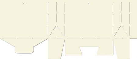 Šablona krabička taštička 2, plast