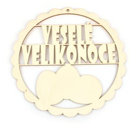 Velikonoční věneček s vajíčky bez samolepky