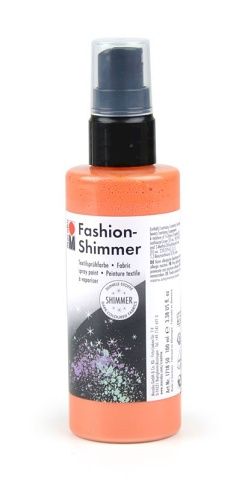 Fashion shimmer, barva na textil č.524, meruňková