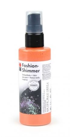 Fashion shimmer, barva na textil č.524, meruňková