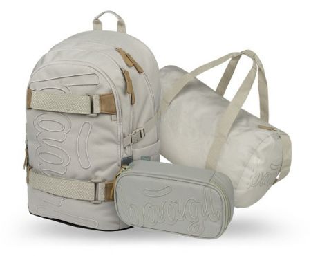 BAAGL SET 3 Skate Mist: batoh, penál, sportovní taška