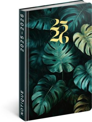 Diář 18měsíční Petito – Monstera 2025/2026, 11 x 17 cm / PGD-35532-V