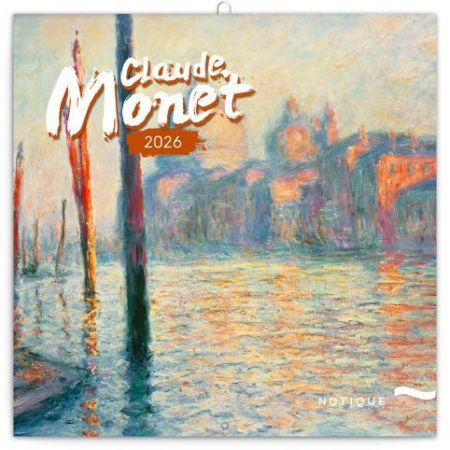 Kalendář nástěnný Poznámkový Claude Monet 2026, 30 x 30 cm / PGP-35148-V