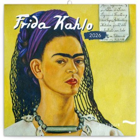 Kalendář nástěnný Poznámkový Frida Kahlo 2026, 30 x 30 cm / PGP-35658-V