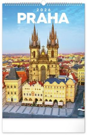 Kalendář nástěnný Praha 2026, 33 x 46 cm / PGN-35725-L