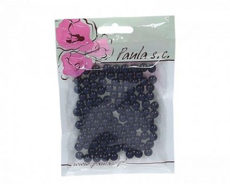 Korálky 8mm granátové plastové 50 g