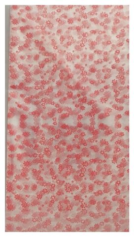 Dárkový sáček celofánový červené kvítka kvítka 30 x 35cm balení 25ks