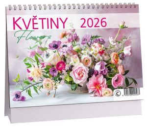 Kalendář stolní Květiny 2026 / 23cm x 16cm / K781