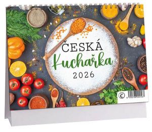 Kalendář stolní Česká kuchyně 2026 / 23cm x 16cm / K787