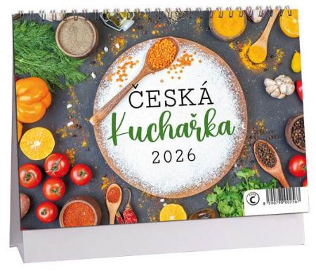 Kalendář stolní Česká kuchyně 2026 / 23cm x 16cm / K787