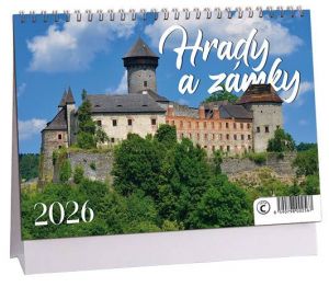 Kalendář stolní Hrady a zámky 2026 / 23cm x 16cm / K789