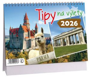 Kalendář stolní Tipy na výlety 2026 / 23cm x 16cm / K791