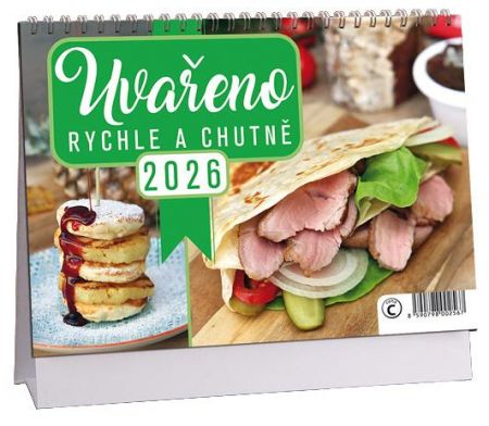 Kalendář stolní Uvařeno rychle a chutně 2026 / 23cm x 16cm / K798