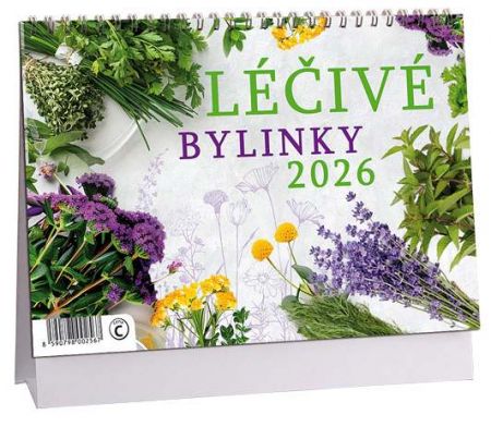 Kalendář stolní Léčivé bylinky 2026 / 23cm x 16cm / K799