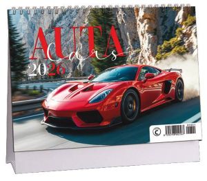 Kalendář stolní Auta 2026 / 23cm x 16cm / K801