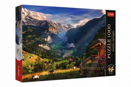 Puzzle Premium Plus - Photo Odyssey: Údolí Lauterbrunnen