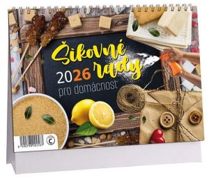 Kalendář stolní Šikovné rady pro domácnost 2026 / 23cm x 16cm / K812