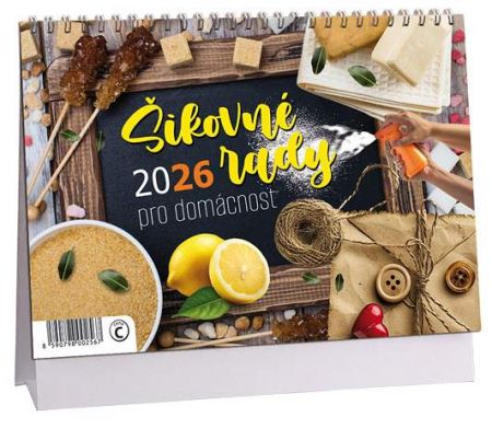 Kalendář stolní Šikovné rady pro domácnost 2026 / 23cm x 16cm / K812