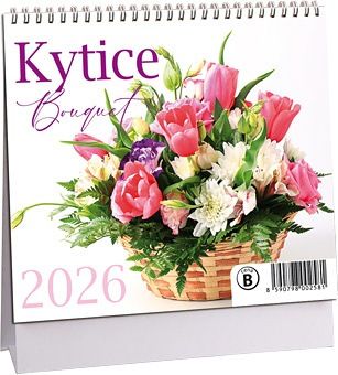Kalendář stolní MINI Kytice 2026 / 17cm x 14,5cm / K768