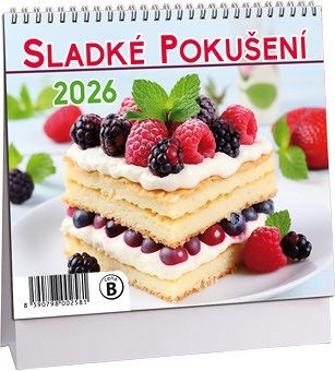 Kalendář stolní MINI Sladké pokušení 2026 / 17cm x 14,5cm / K774