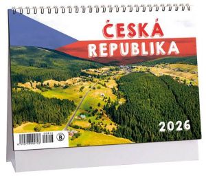 Kalendář stolní 14denní Česká republika 2026 / 23cm x 16cm / K816