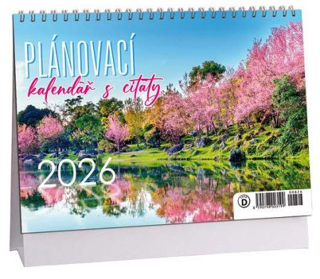 Kalendář stolní Plánovací s citáty 2026 / 23cm x 16cm / K826
