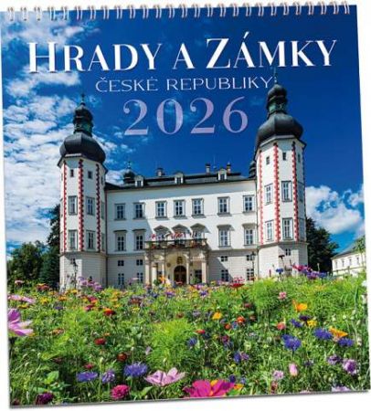 Kalendář nástěnný Hrady a zámky 2026 / 32cm x 34cm / KN313