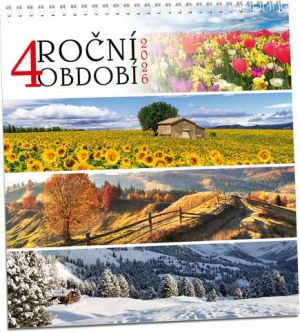 Kalendář nástěnný 4 roční období 2026 / 32cm x 34cm / KN314