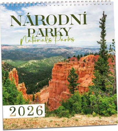 Kalendář nástěnný Národní parky 2026 / 32cm x 34cm / KN315