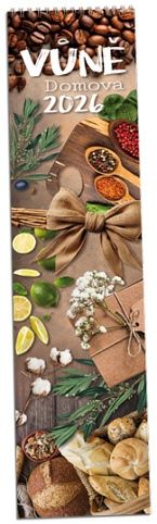 Kalendář nástěnný Vůně domova 2026 / 10,8cm x 46,5cm / KN308