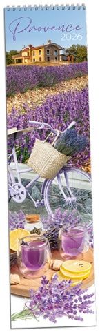 Kalendář nástěnný Provence 2026 / 10,8cm x 46,5cm / KN309