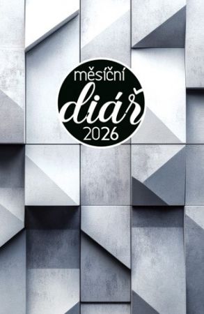 Diář měsíční malý potisk 2026 / 7,5cm x 11,5cm / DMM181