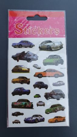 Nálepky samolepky auta, třpytivé 1 arch