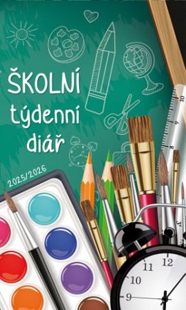 Diář školní týdenní 2025/2026 potisk / 9cm x 15cm / SDT19