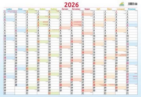 Kalendář nástěnný KN-plakát 331 2026 / 69cm x 47,5cm / KN Plakát 331