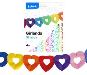 Girlanda 3m SRDCE LUMA