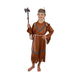 Kostým indiánka s čelenkou a peřím S