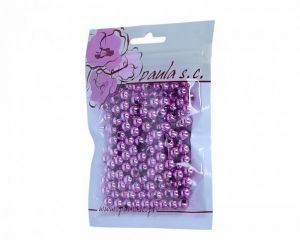 Korálky 8mm fialové plastové 50 g