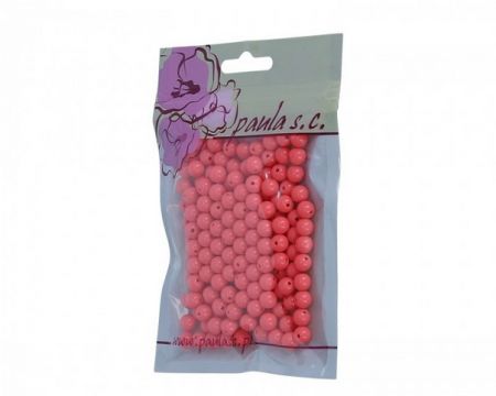 Korálky 8mm matné plastové 50 g