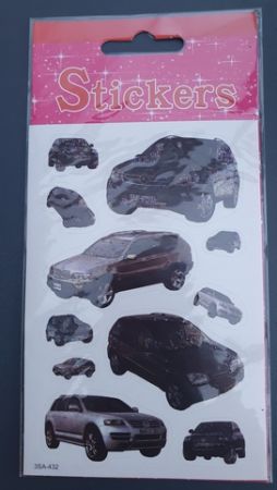 Nálepky samolepky auta ttřpytivé 1 arch