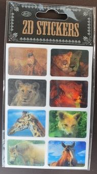 Nálepky samolepky 2D měnící safari 1 arch