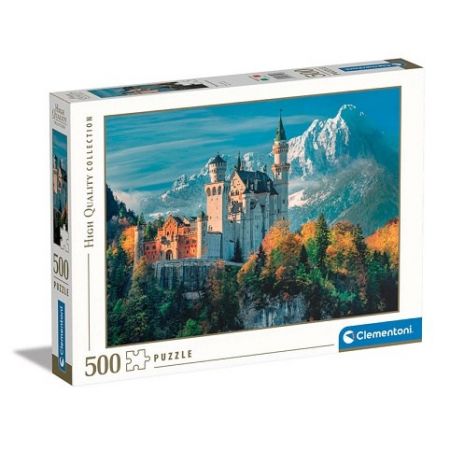 Clementoni - Puzzle 500 Hrad Neuschwanstein