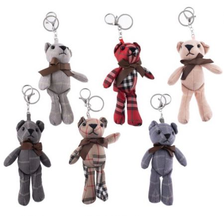 Plyšový medvěd přívěsek na klíče nebo batoh