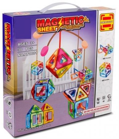 Magnetická stavebnice Magnetic Sheet 30 dílků