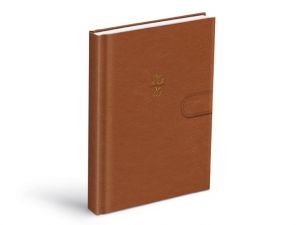 Diář denní D801 PU brown s magnetem 2026 / 20,5cm x 14cm / 7781449