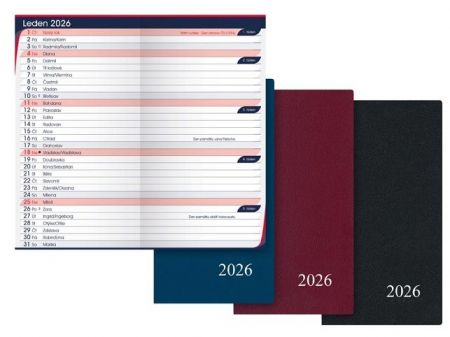 Diář měsíční M105/PVC 2026 / 15cm x 8cm / 7781423