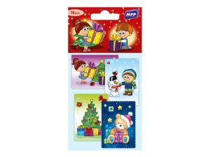 Jmenovky na dárky vánoční 10ks dětské