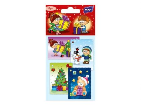 Jmenovky na dárky vánoční 10ks dětské