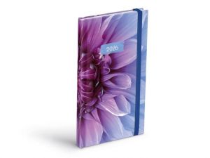 Diář týdenní T806 Lamino 1 s gumkou 2026 / 9,6cm x 9,6cm / 7781507